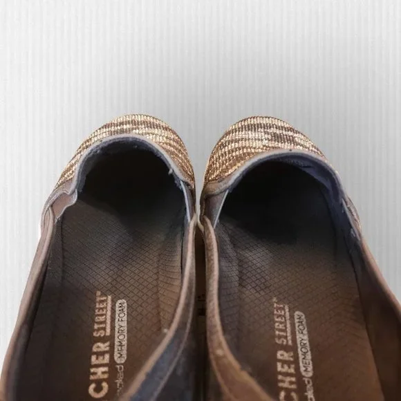 Sketchers Street Slip on Glamour Gray Sneaker Women's Size 7.5 Air-Cooled Mem - Picture 5 of 11